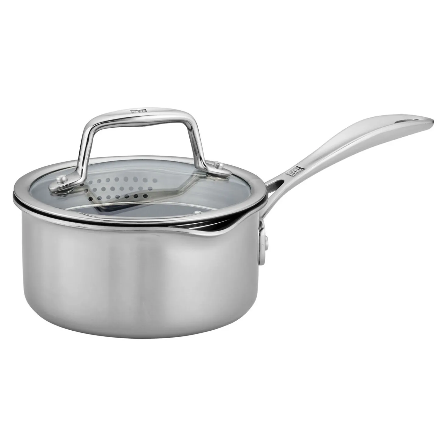 1 qt, Non-stick, Stainless Steel Ceramic Saucepan