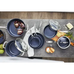 1 qt, Non-stick, Stainless Steel Ceramic Saucepan