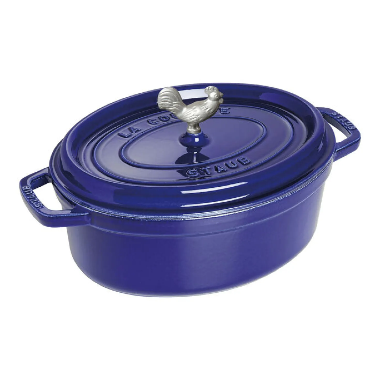 5.75 qt, Oval, Coq Au Vin Dutch Oven, Dark Blue