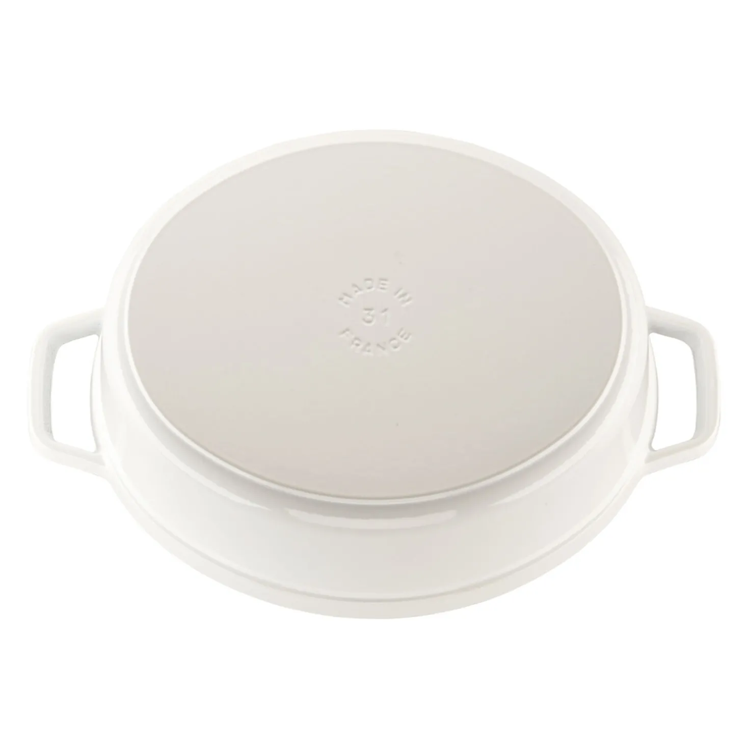 5.75 qt, Oval, Coq Au Vin Dutch Oven, Pure-white