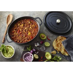 5.75 qt, Oval, Dutch Oven, Black Matte