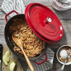 5.75 qt, Oval, Dutch Oven, Cherry