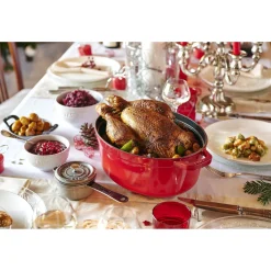 5.75 qt, Oval, Dutch Oven, Cherry