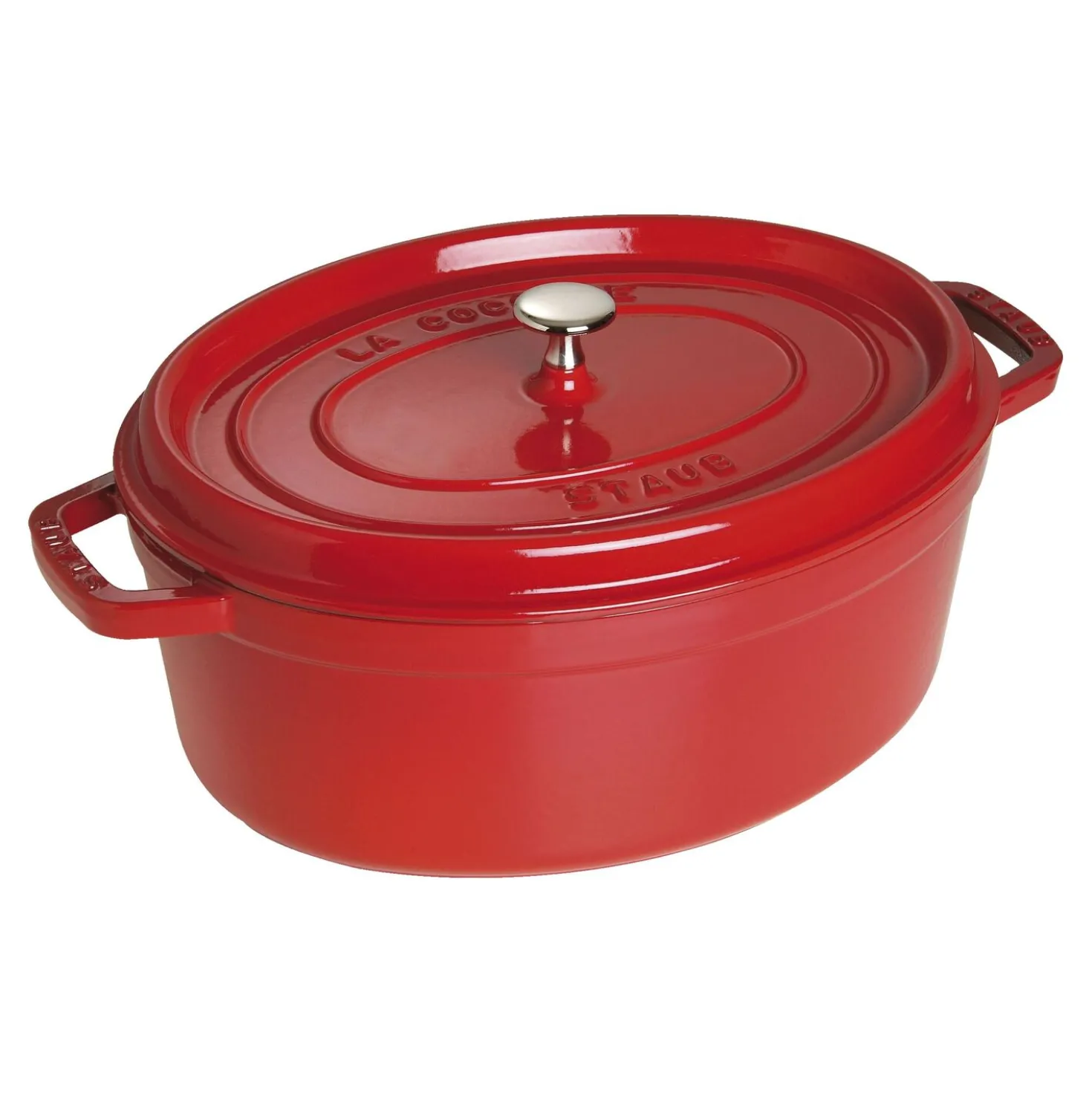 5.75 qt, Oval, Dutch Oven, Cherry - Factory Second