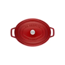 5.75 qt, Oval, Dutch Oven, Cherry - Factory Second