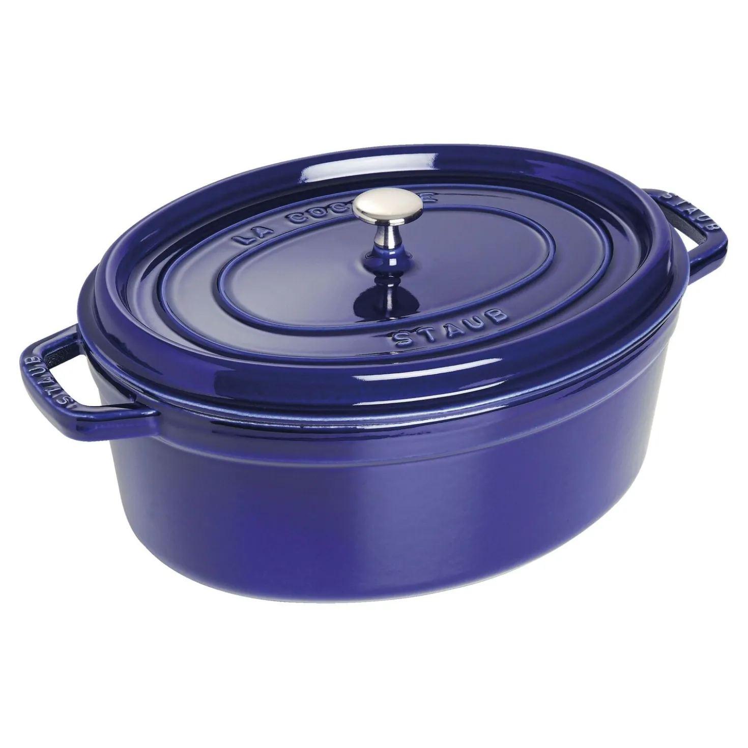 5.75 qt, Oval, Dutch Oven, Dark Blue