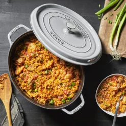 5.75 qt, Oval, Dutch Oven, Graphite Grey