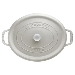 5.75 qt, Oval, Dutch Oven, White Truffle