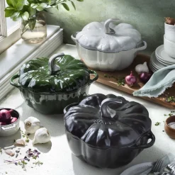 3.5 qt, Pumpkin, Dutch Oven With Stainless Steel Knob, Basil