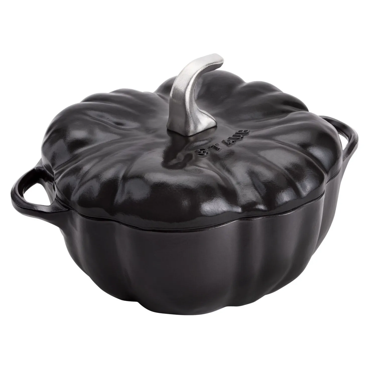 3.5 qt, Pumpkin, Dutch Oven With Stainless Steel Knob, Black Matte