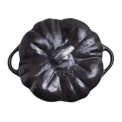 3.5 qt, Pumpkin, Dutch Oven With Stainless Steel Knob, Black Matte