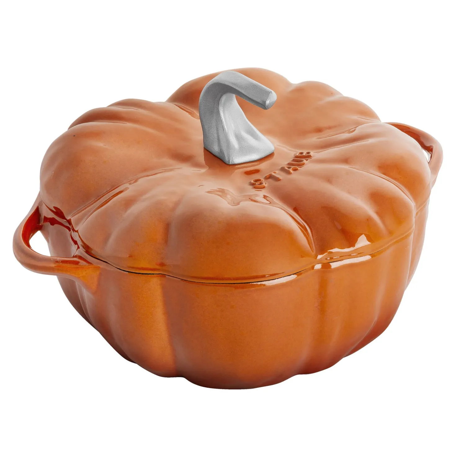 3.5 qt, Pumpkin, Dutch Oven With Stainless Steel Knob, Burnt Orange