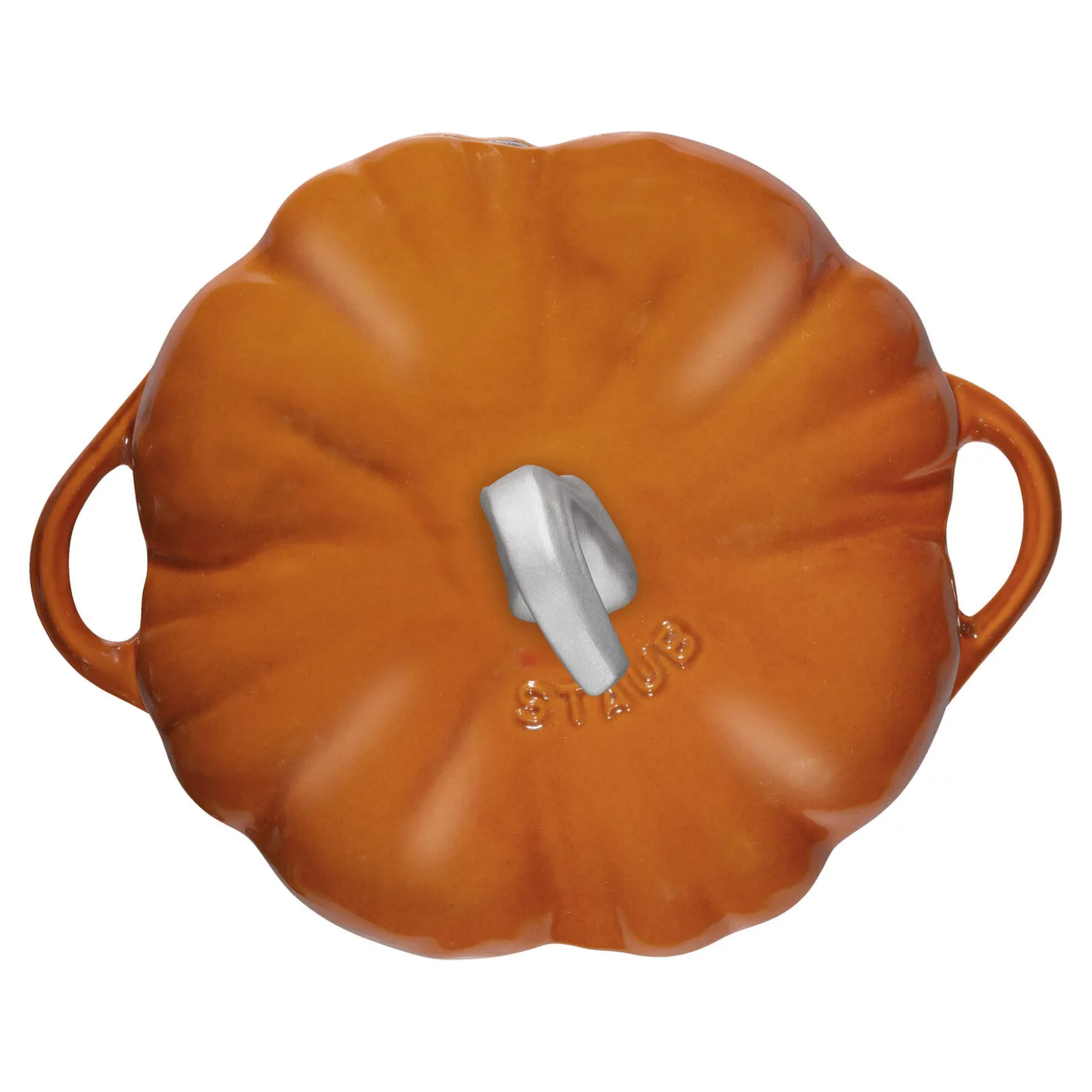 3.5 qt, Pumpkin, Dutch Oven With Stainless Steel Knob, Burnt Orange