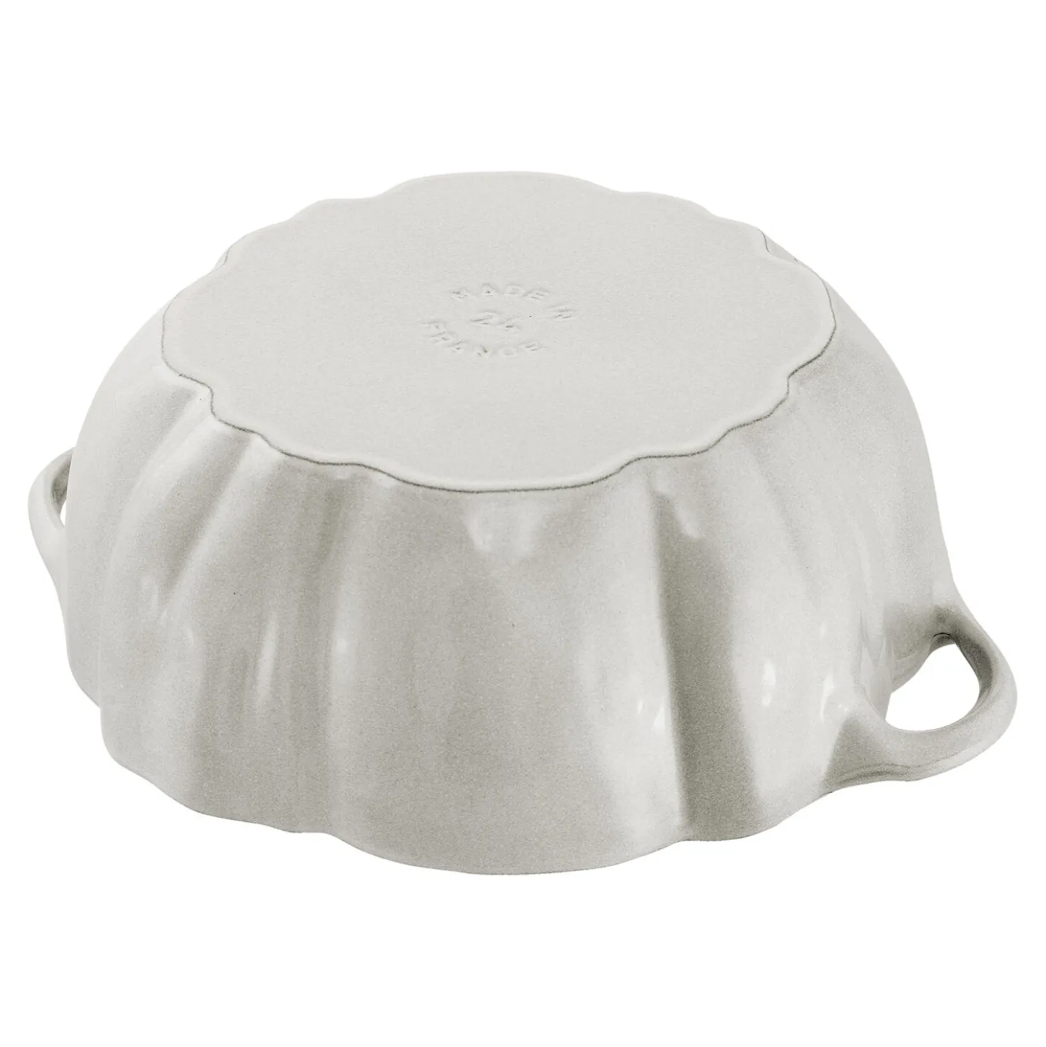 3.5 qt, Pumpkin, Dutch Oven With Stainless Steel Knob, White Truffle