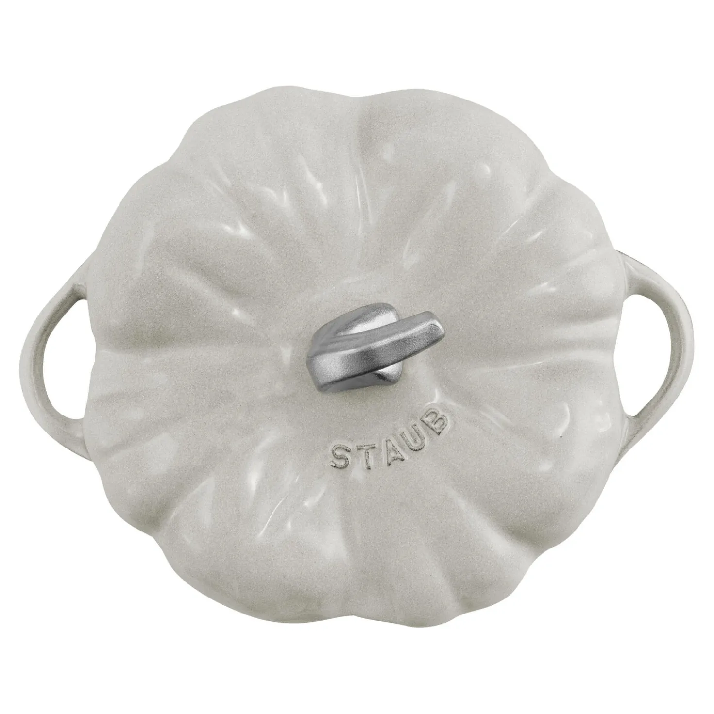 3.5 qt, Pumpkin, Dutch Oven With Stainless Steel Knob, White Truffle