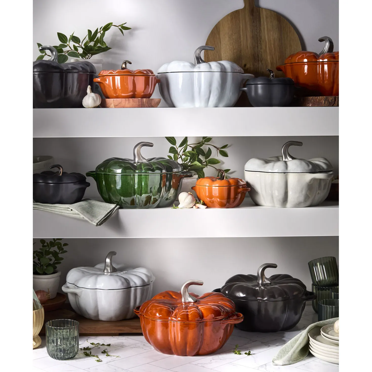 0.5 qt, Pumpkin, Petite Dutch Oven, Burnt Orange