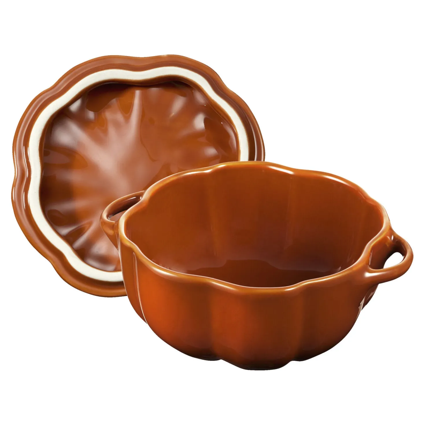 0.5 qt, Pumpkin, Petite Dutch Oven, Burnt Orange