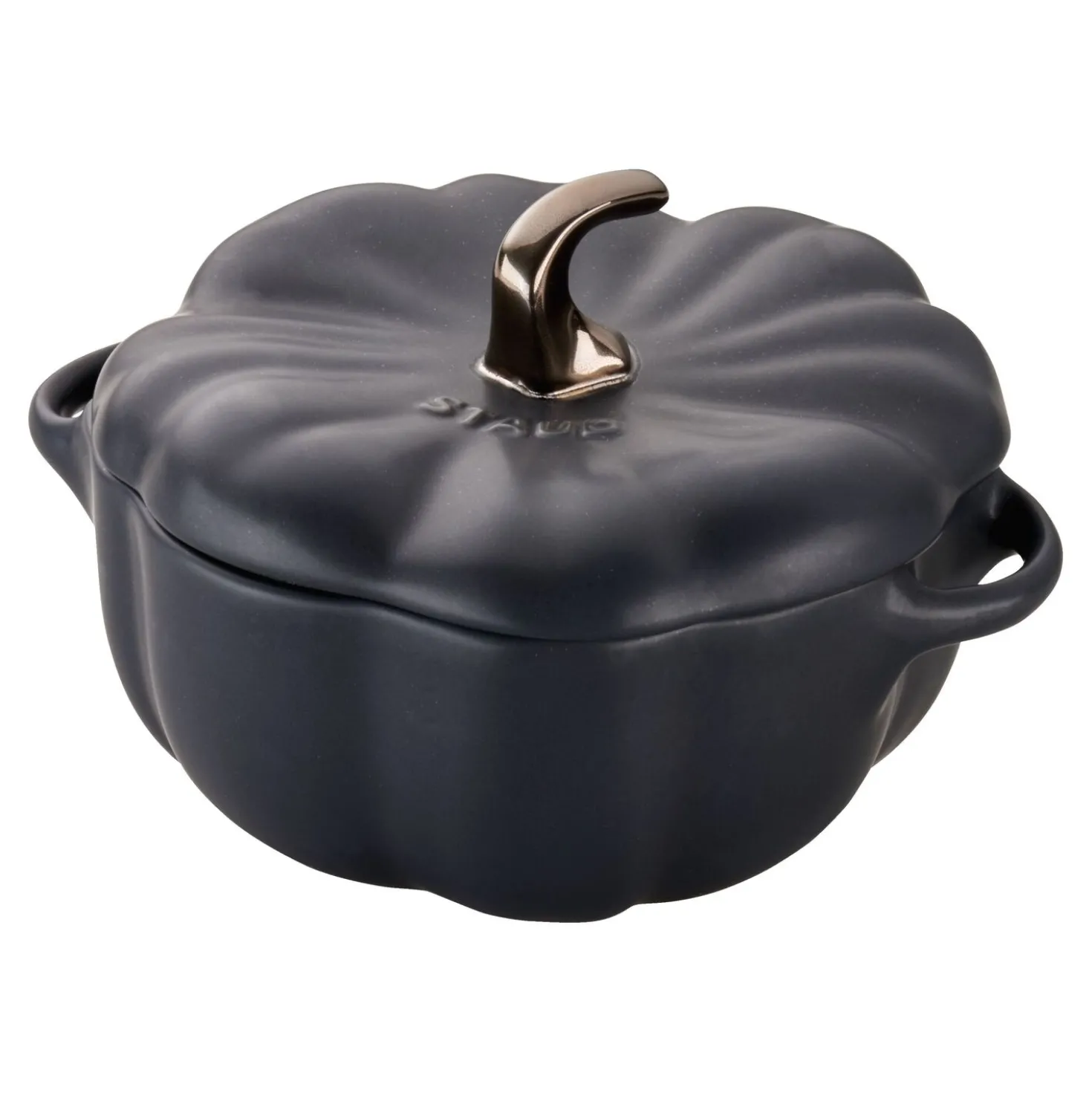0.75 qt, Pumpkin, Petite Dutch Oven, Black Matte