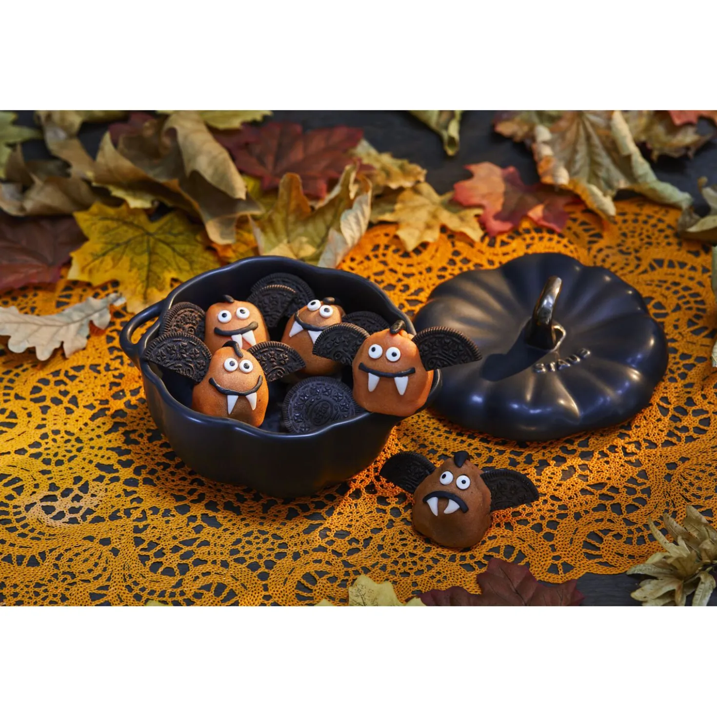 0.75 qt, Pumpkin, Petite Dutch Oven, Black Matte
