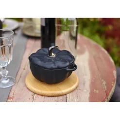 0.75 qt, Pumpkin, Petite Dutch Oven, Black Matte