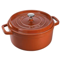 7 qt, Round, Cocotte, Burnt Orange - Factory Second