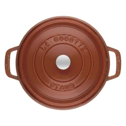 7 qt, Round, Cocotte, Burnt Orange - Factory Second