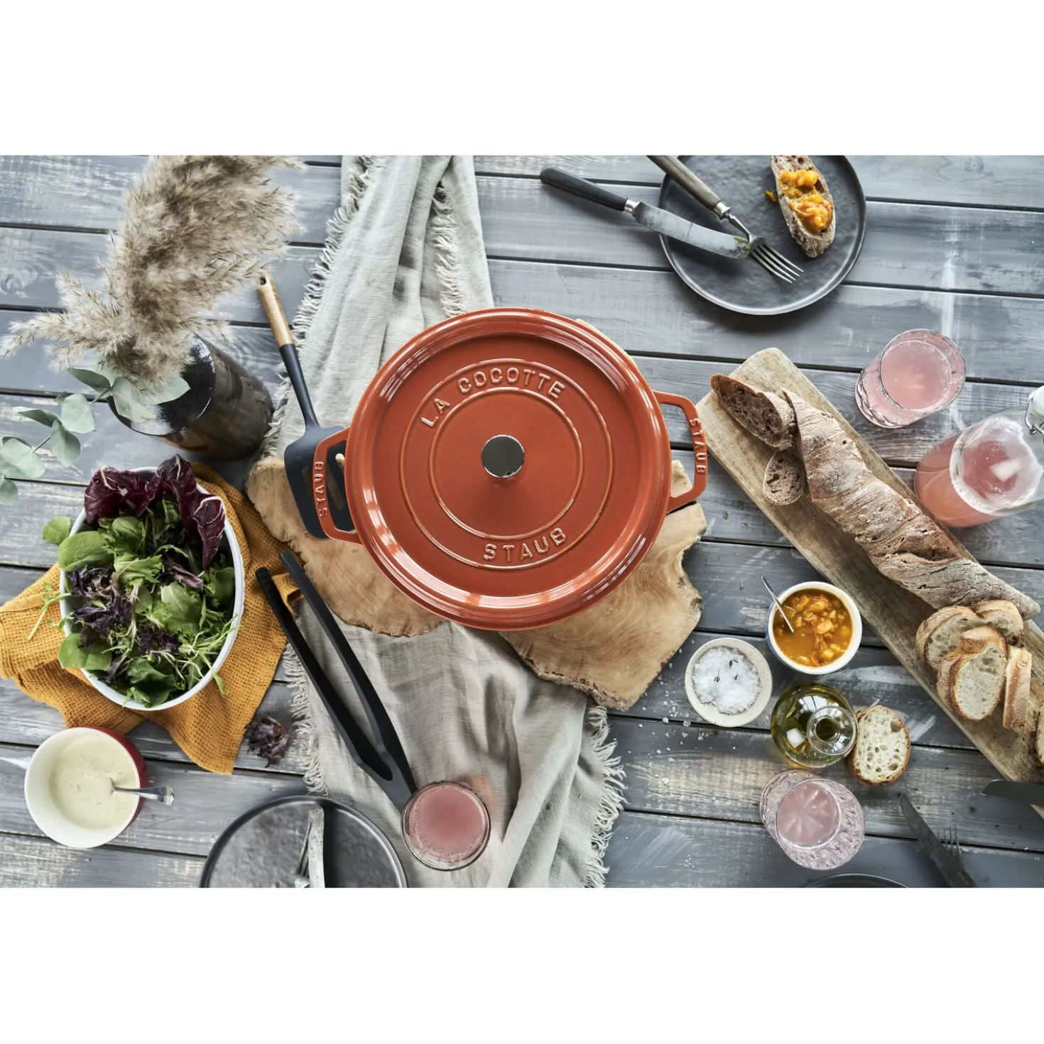 7 qt, Round, Cocotte, Burnt Orange - Factory Second