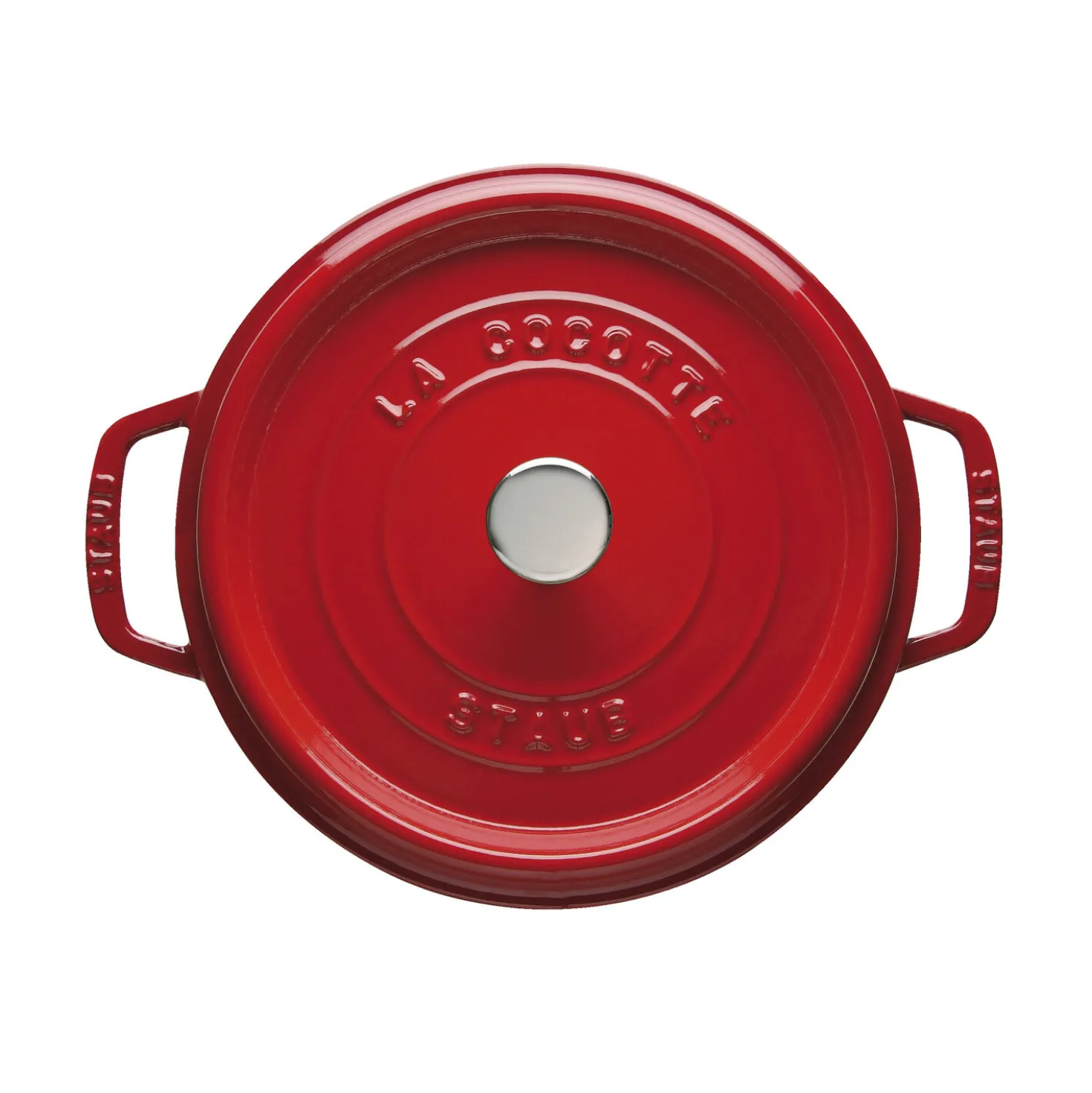 7 qt, Round, Cocotte, Cherry - Factory Second