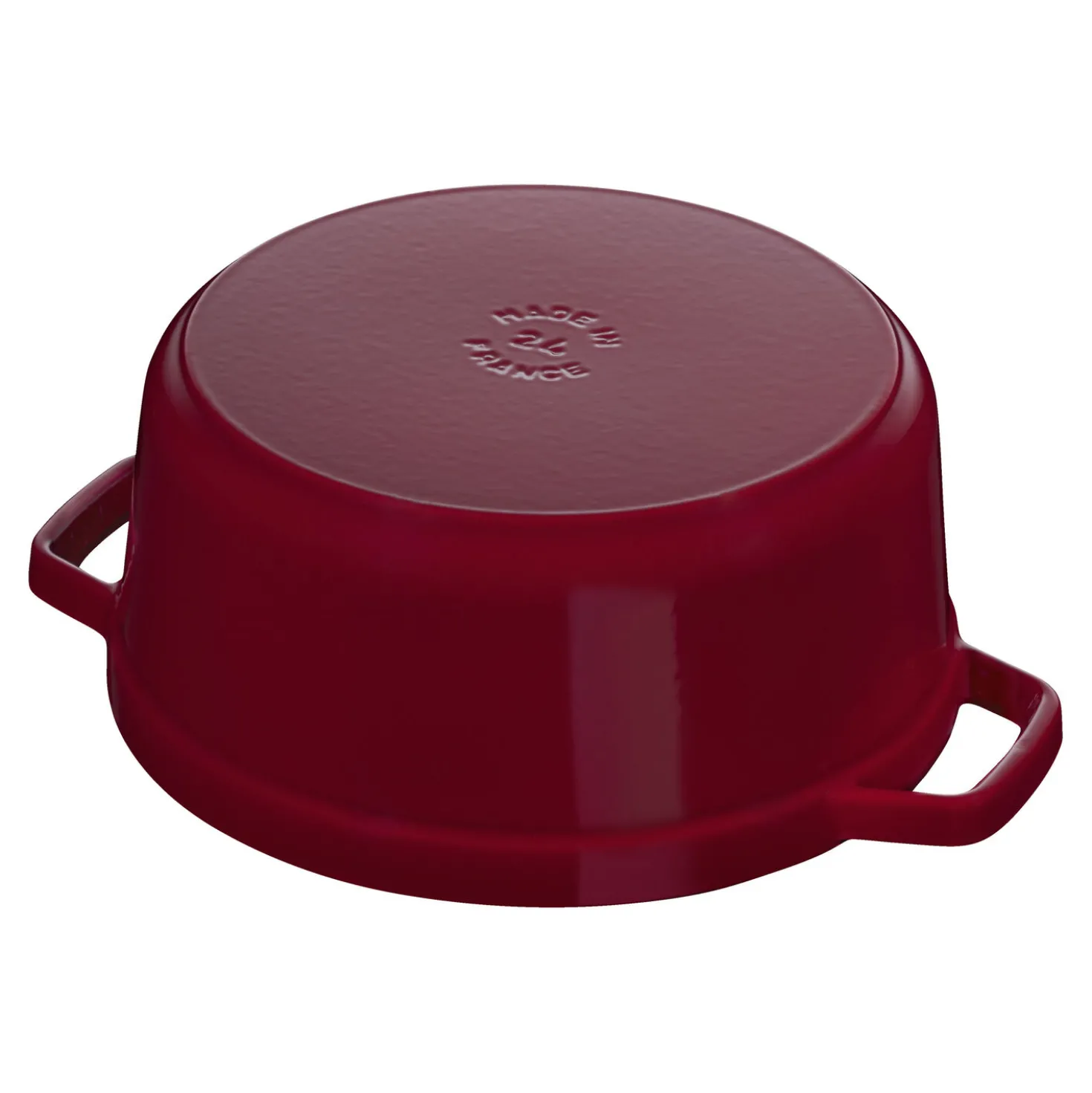 7 qt, Round, Cocotte, Cranberry - Factory Second