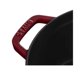 4 qt, Round, Cocotte, Cranberry - Factory Second
