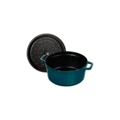 7 qt, Round, Cocotte, La Mer - Factory Second