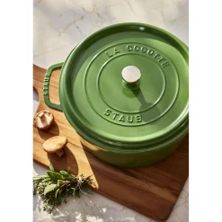 5.5 qt, Round, Cocotte, Pistachio