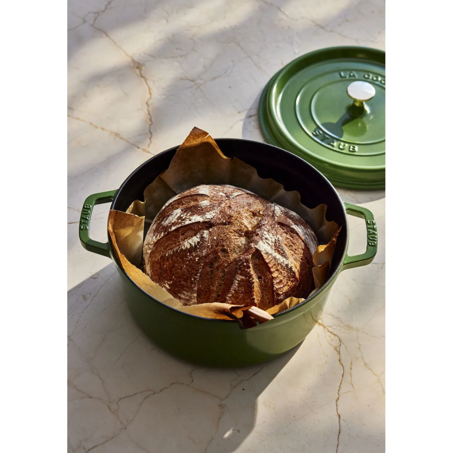 5.5 qt, Round, Cocotte, Pistachio