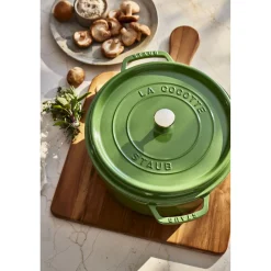 5.5 qt, Round, Cocotte, Pistachio