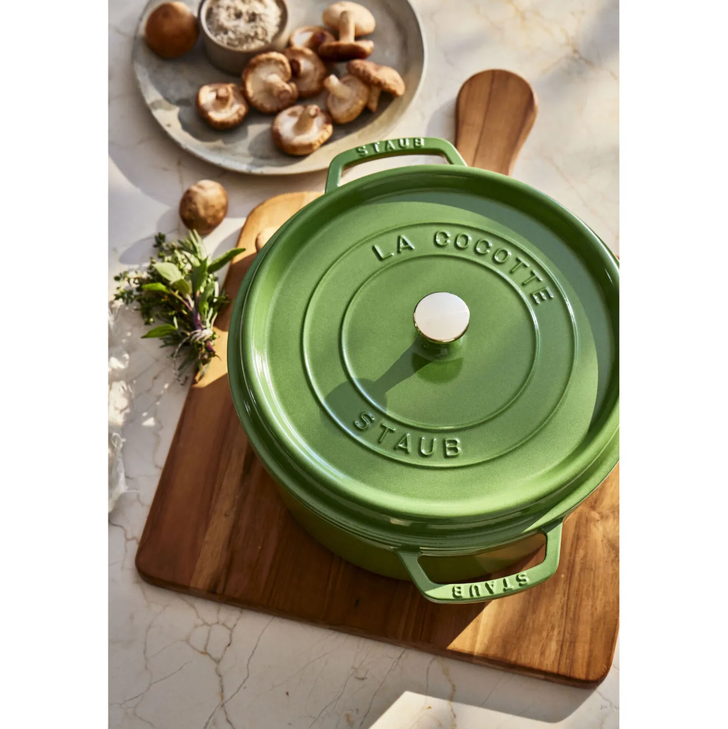 5.5 qt, Round, Cocotte, Pistachio