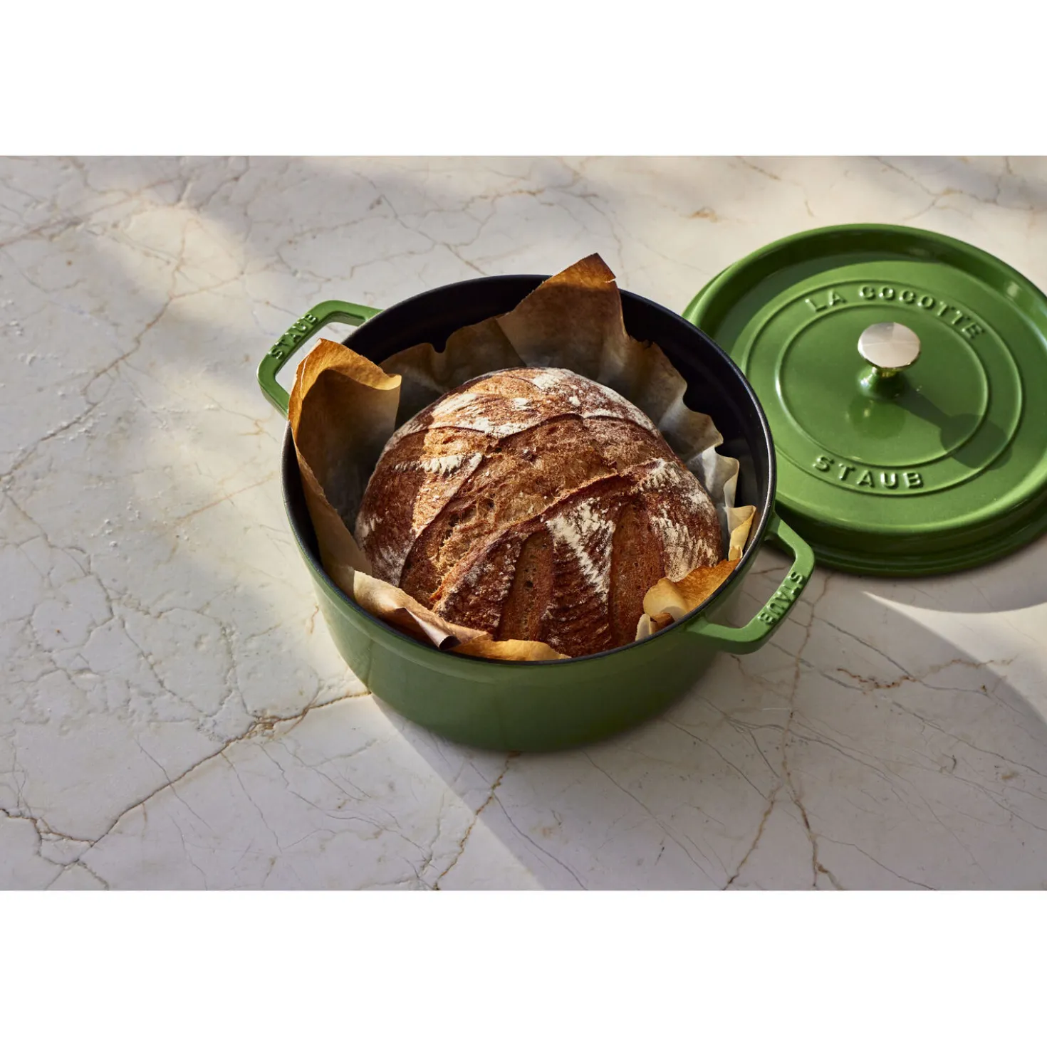 5.5 qt, Round, Cocotte, Pistachio