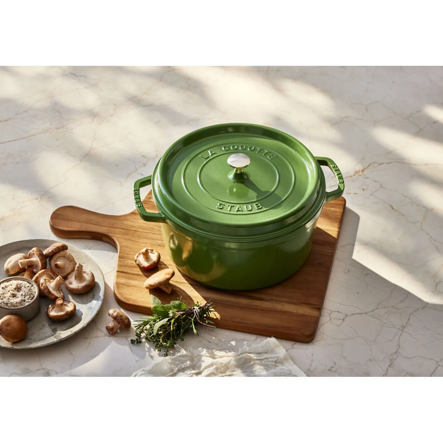 5.5 qt, Round, Cocotte, Pistachio