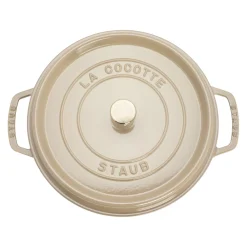 7 qt, Round, Cocotte, Sesame - Factory Second