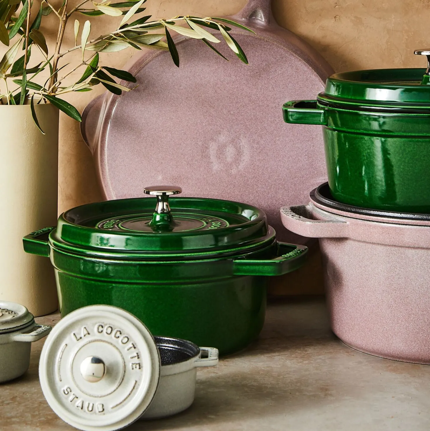 4 qt, Round, Dutch Oven, Basil