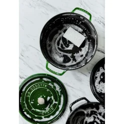 7 qt, Round, Dutch Oven, Basil