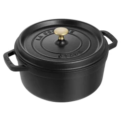7 qt, Round, Dutch Oven, Black Matte