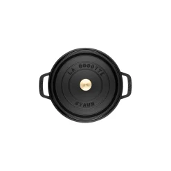 7 qt, Round, Dutch Oven, Black Matte - Factory Second