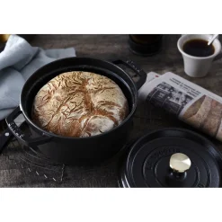2.75 qt, Round, Dutch Oven, Black Matte
