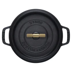 4 qt, Round, Dutch Oven Buster And Punch, Black Matte