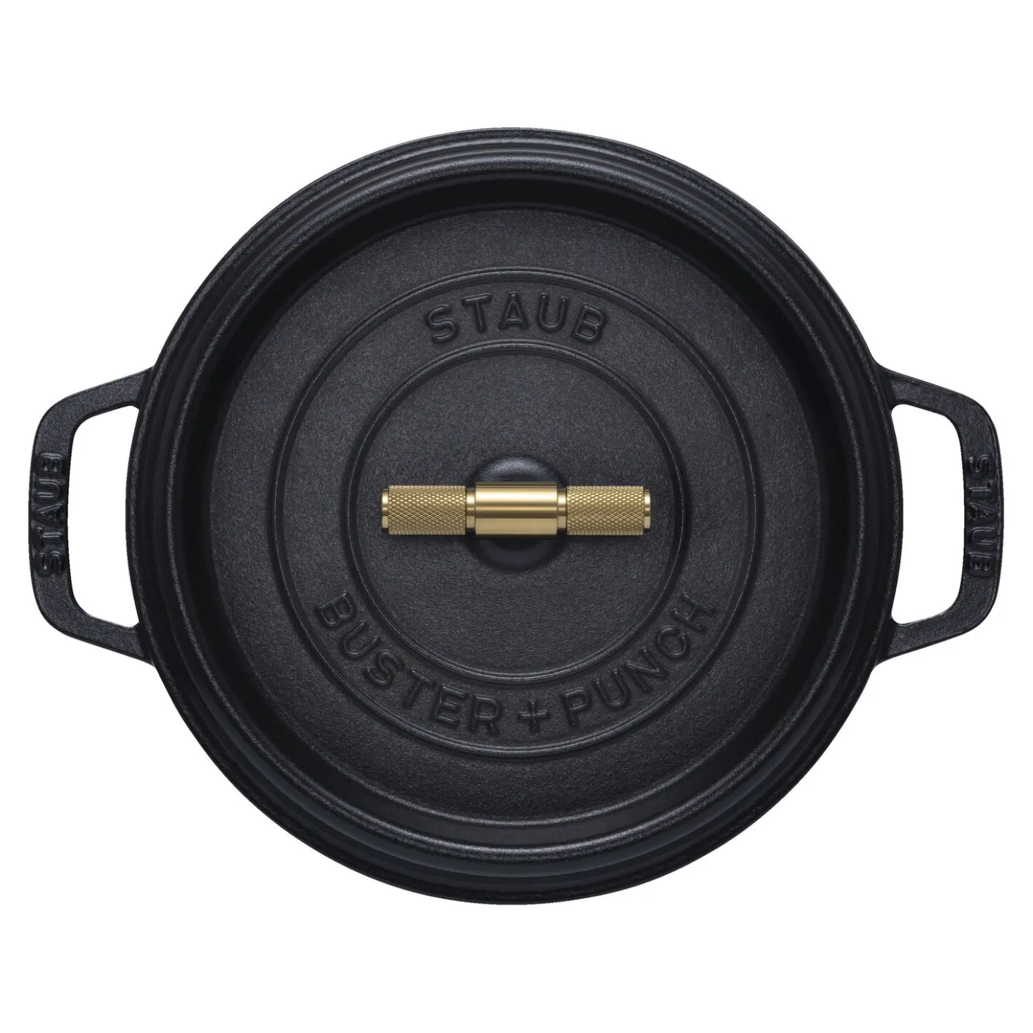 4 qt, Round, Dutch Oven Buster And Punch, Black Matte
