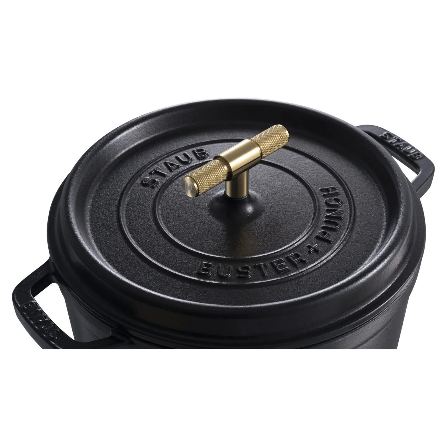 4 qt, Round, Dutch Oven Buster And Punch, Black Matte