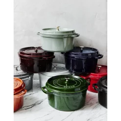5.5 qt, Round, Dutch Oven, Cherry