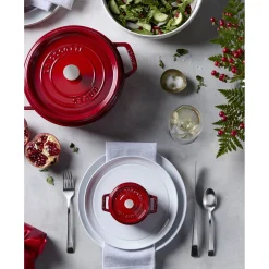 2.75 qt, Round, Dutch Oven, Cherry
