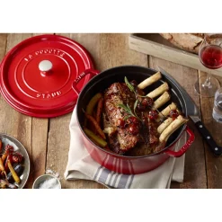 8.75 qt, Round, Dutch Oven, Cherry
