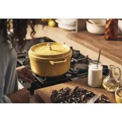 5.5 qt, Round, Dutch Oven, Citron